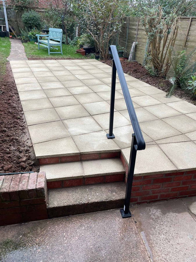 Patio Steps & Handrail